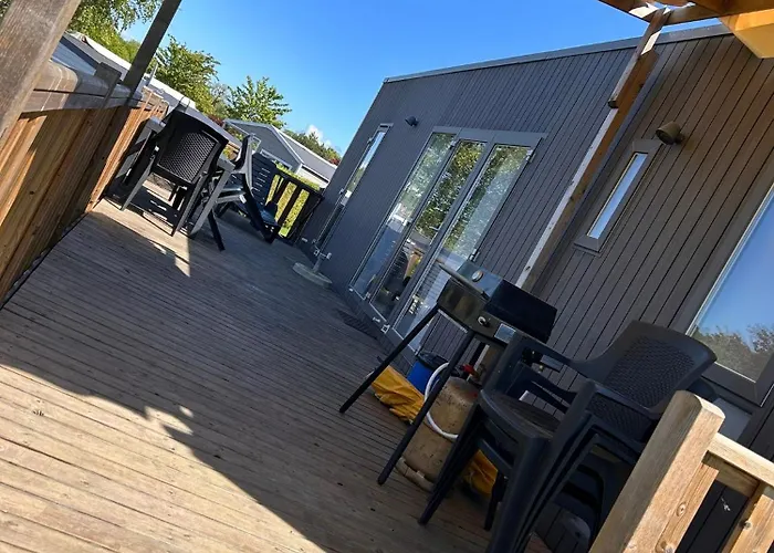 - 254 - Rare Vue Magnifique Mobilhome 6 Pers 3 2 Sdb Sur 5 Etoiles Houlgate