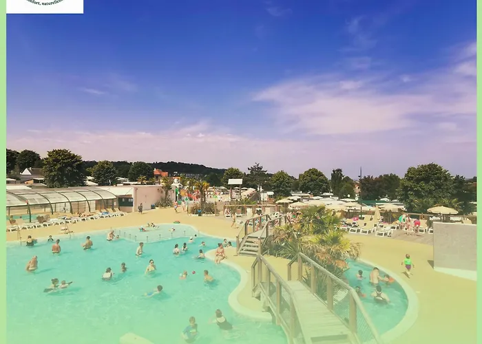 Кемпинг - 254 - Rare Vue Magnifique Mobilhome 6 Pers 3 2 Sdb Sur 5 Etoiles *