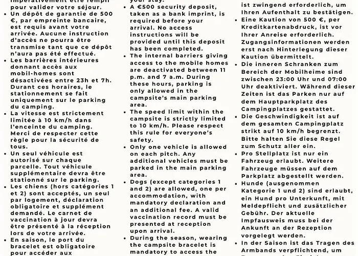 - 254 - Rare Vue Magnifique Mobilhome 6 Pers 3 2 Sdb Sur 5 Etoiles Campsite